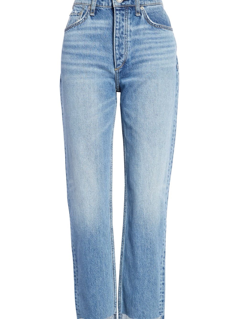 rag & bone Nina High Waist Step Hem Ankle Straight Cigarette Jeans Sz 29 Delavan